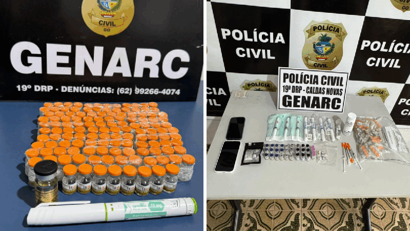 PCGO realiza Operação “Fórmula Clandestina” contra venda ilegal de emagrecedores em Caldas Novas