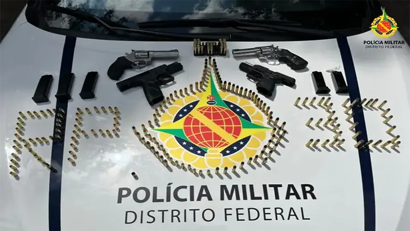 PMDF apreende quatro armas de fogo após acionamento via 190 por violência doméstica na QNP 15