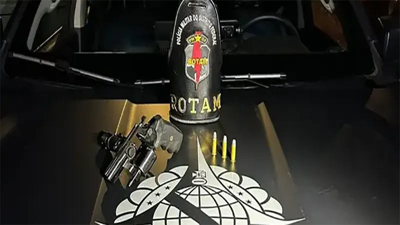 PMDF apreende arma de fogo após acompanhamento policial em Samambaia