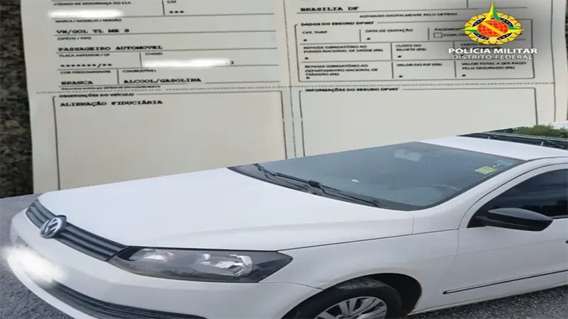PMDF Prende homem que tentou retirar veículo do pátio do DER com documento falso em Samambaia
