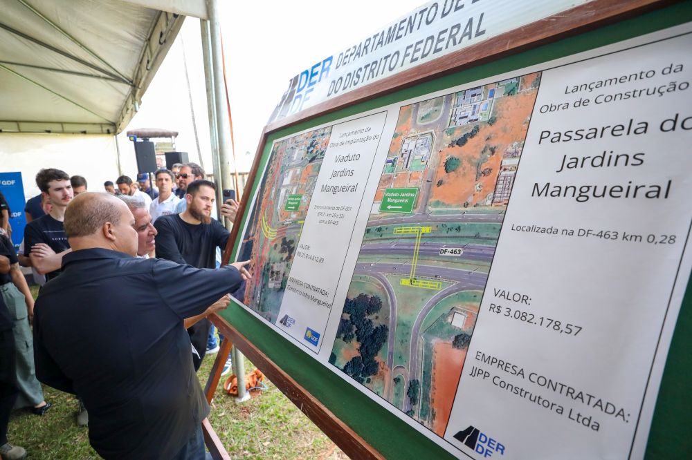 GDF autoriza início das obras do viaduto e da passarela do Jardins Mangueiral