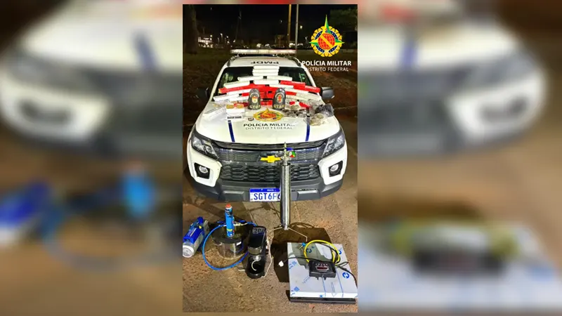 PMDF desmonta estrutura de produção de maconha avaliada em R$ 65 mil em Samambaia