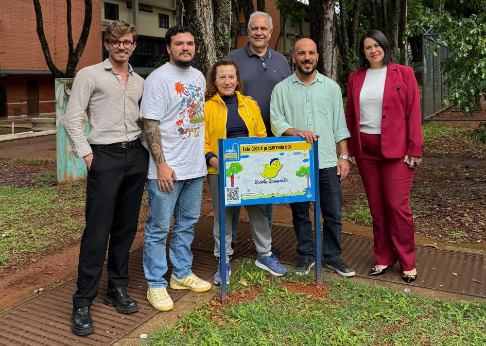 Escola Canarinho adota área pública na Asa Norte por meio do programa Adote uma Praça