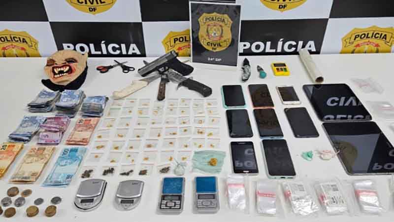 PCDF deflagra operação e prende três pessoas por tráfico de drogas em Ceilândia