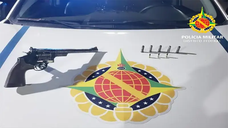 PMDF prende homem por porte ilegal de arma e apreende drogas na Cidade Estrutural