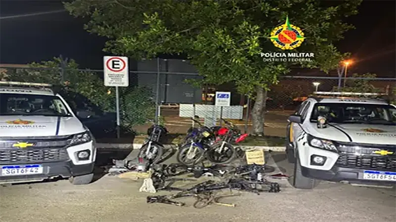 PMDF desarticula oficina clandestina de desmanche de motos no Riacho Fundo II