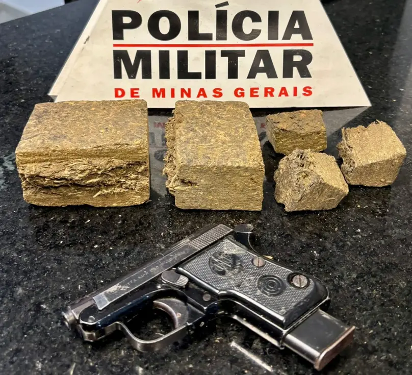 PMMG Formiga – Polícia Militar prende foragido da justiça e localiza drogas e arma de fogo