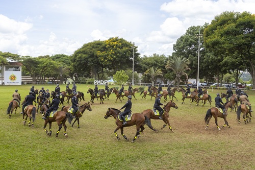 Turma do 2° Curso de Policiamento Montado da PMDF se forma