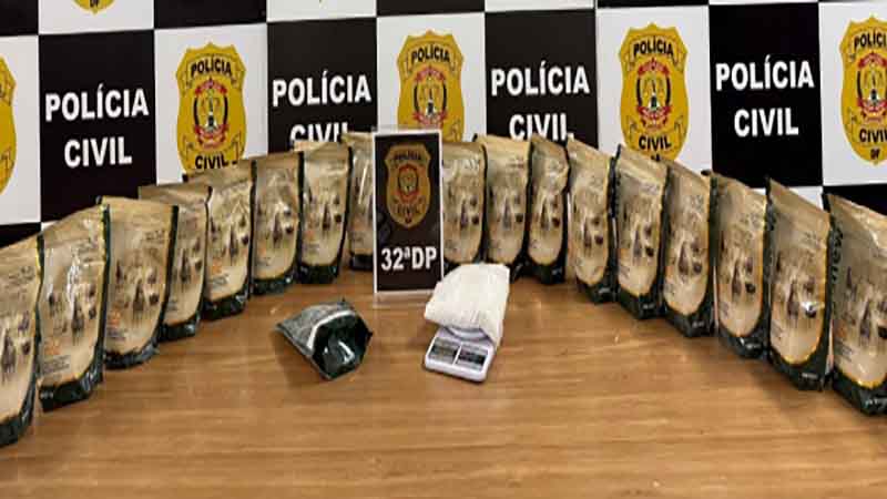 PCDF deflagra Operação Rei Pravus e apreende 20 kg de cocaína
