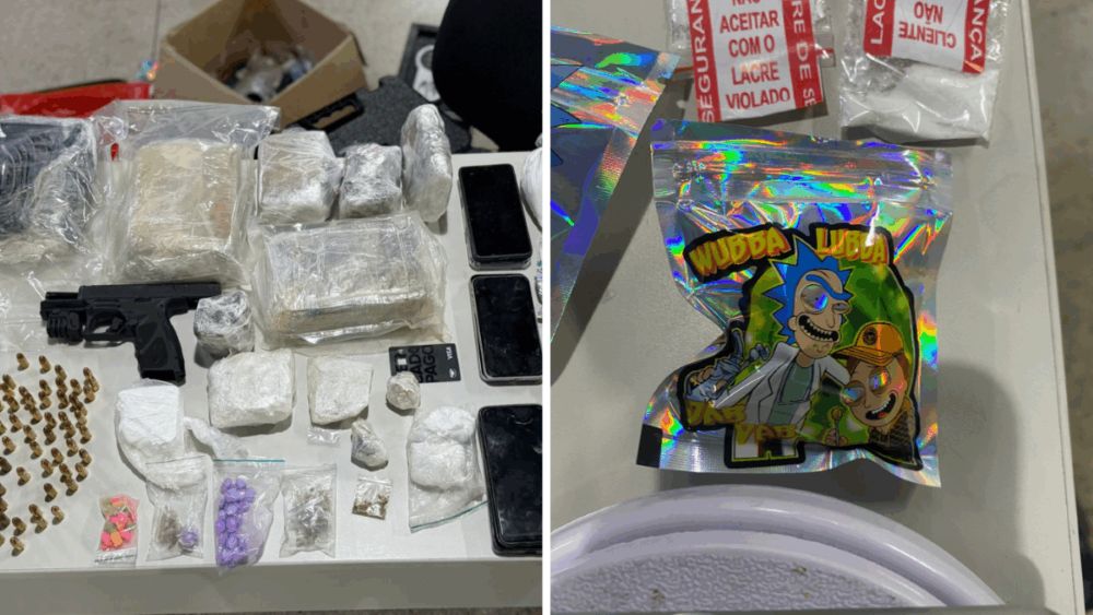 PCGO prende três suspeitos e apreende grande quantidade de drogas e arma de fogo em condomínio no Bairro Eldorado, em Goiânia