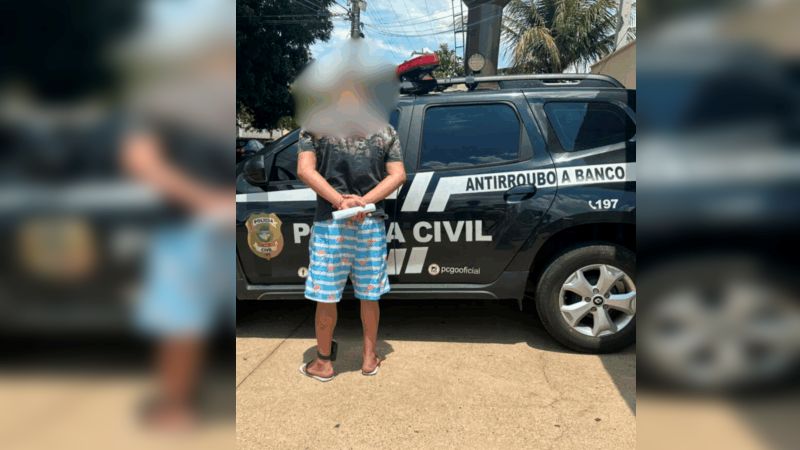 PCGO Polícia Civil prende foragido com mandado expedido pelo Tribunal de Justiça do Distrito Federal