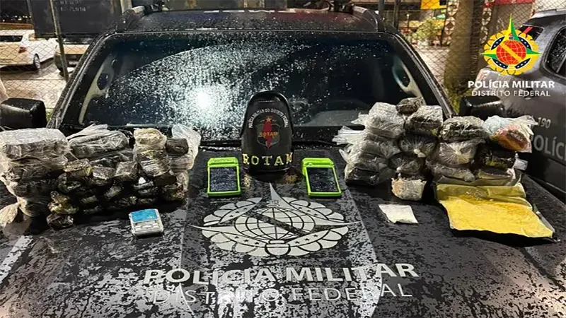 PMDF apreende grande quantidade de drogas em ação da ROTAM em Vicente Pires