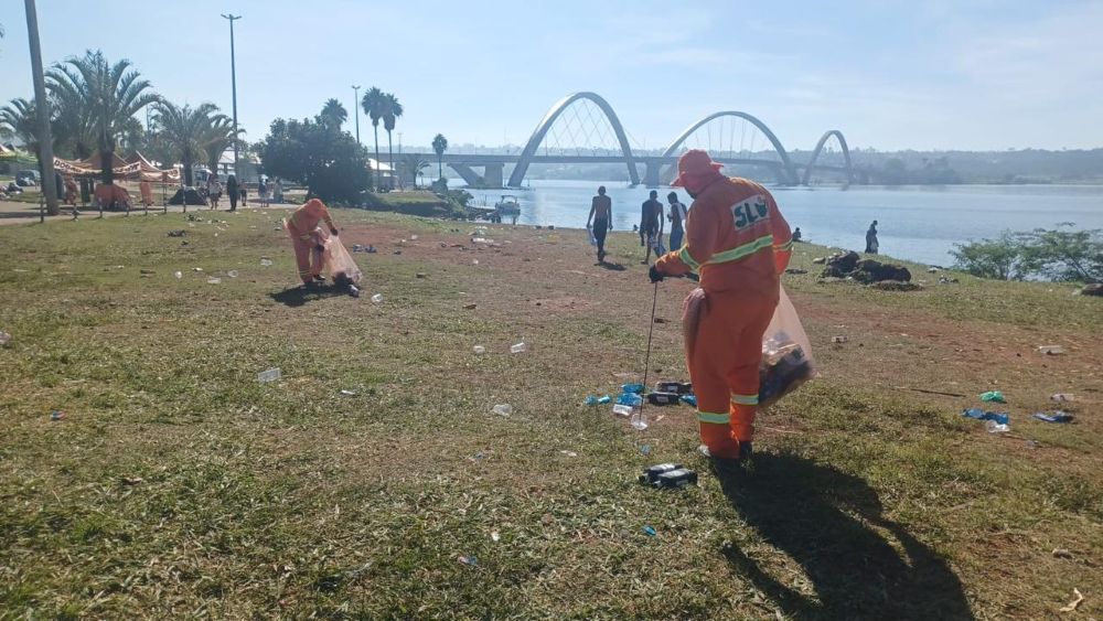 Festa da virada no DF teve redução de 34% na geração de resíduos