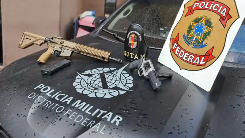 PMDF apreende fuzil e revólver na EPTG