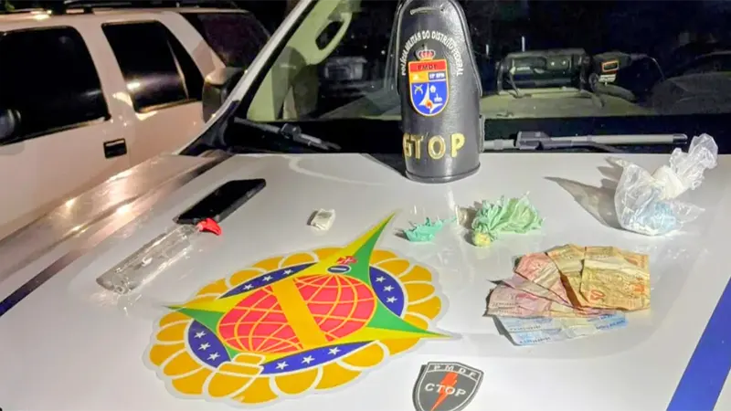 PMDF prende autor por tráfico de drogas na Estrutural