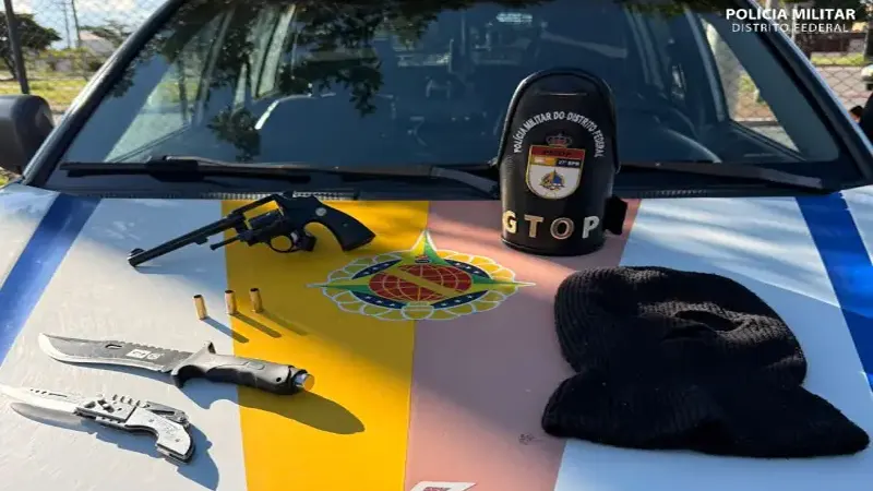 PMDF apreende arma de fogo após disparos em via pública no Recanto das Emas