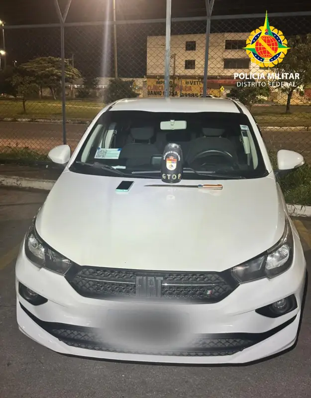 PMDF localiza veículo roubado e apreende arma branca durante ação do GTOP no Recanto das Emas