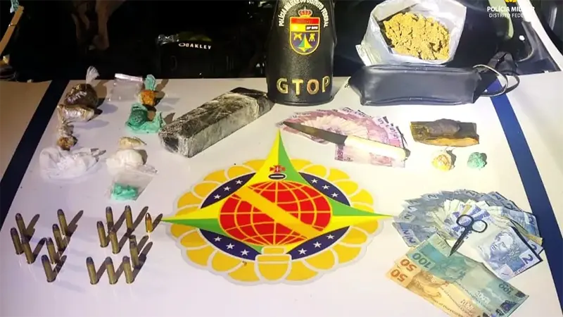 PMDF desarticula ponto de tráfico de drogas na Vila Cauhy