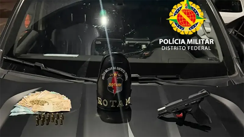 PMDF apreende arma, munições e volumosa quantia de dinheiro em Ceilândia