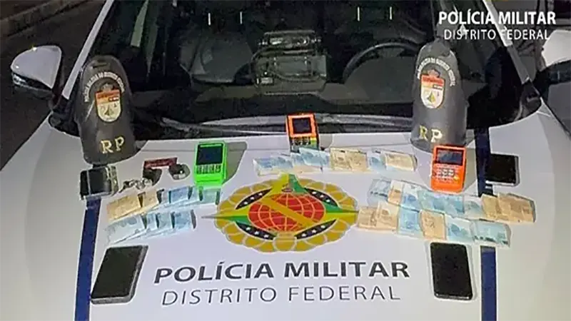 Trio é detido pela PMDF portando cerca de trinta e três mil reais em Planaltina