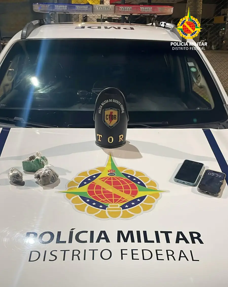 PMDF prende motociclista por tráfico de drogas no Núcleo Bandeirante