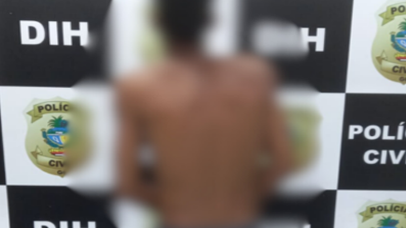 PCGO prende em flagrante autor de feminicídio qualificado praticado na presença da filha da vítima