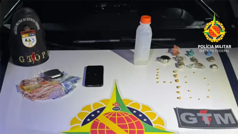 PMDF prende três marmanjos por tráfico de drogas no Paranoá