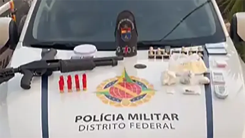 PMDF prende casal por tráfico de drogas e apreende arma de fogo em Samambaia