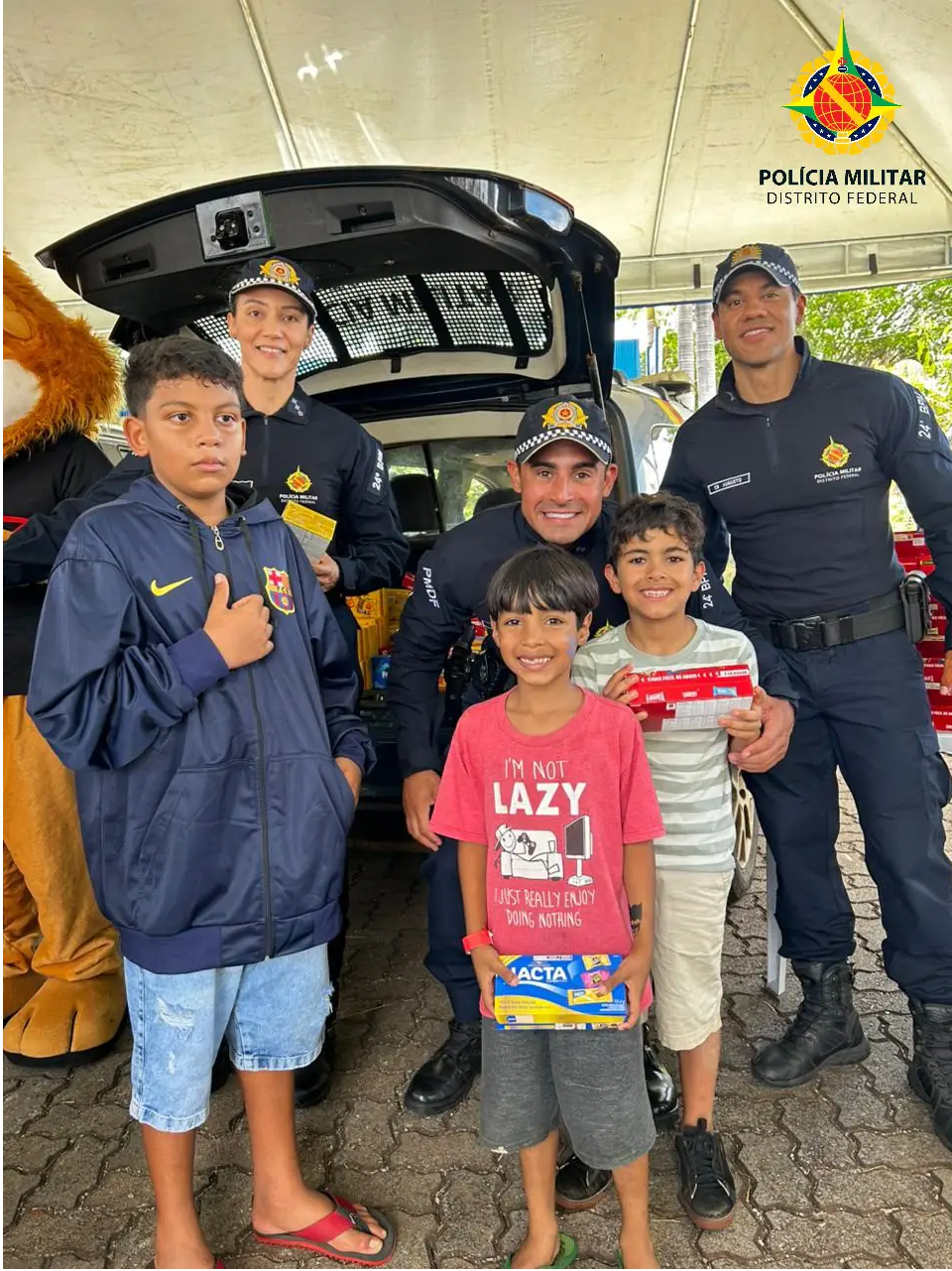 PMDF participa de ação social e reforça integração comunitária durante Páscoa Solidária no Varjão