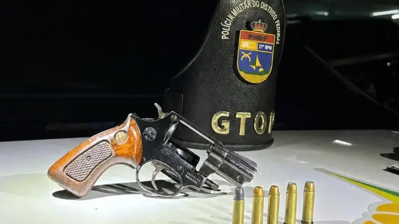 PMDF prende homem e apreende revólver no Paranoá