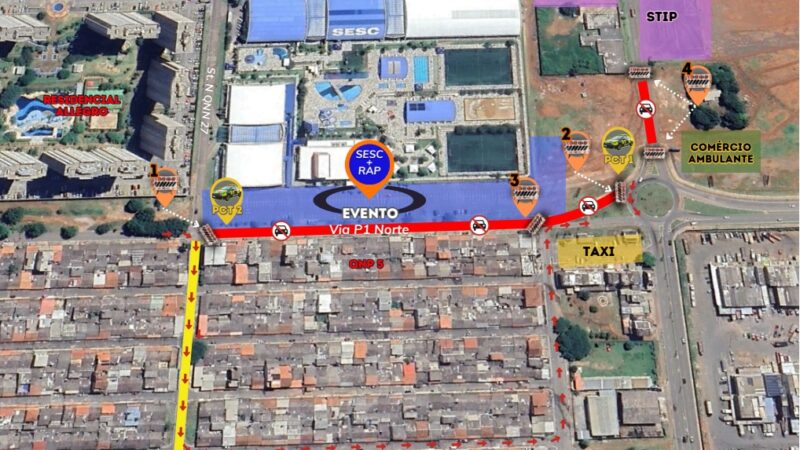 Fim de semana terá várias intervenções no trânsito do DF