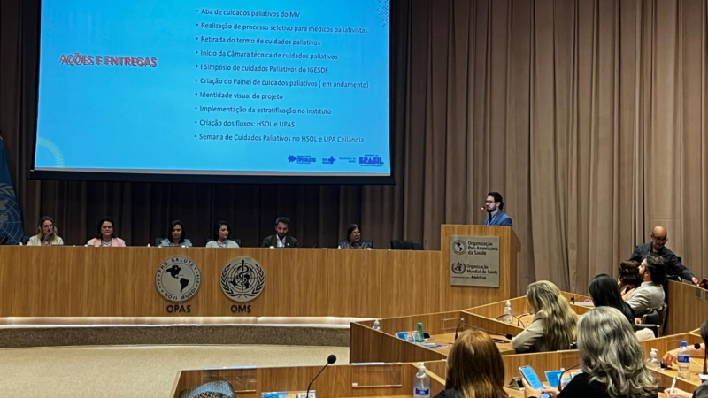 Hospital Cidade do Sol apresenta experiência do DF em cuidados paliativos em encontro nacional