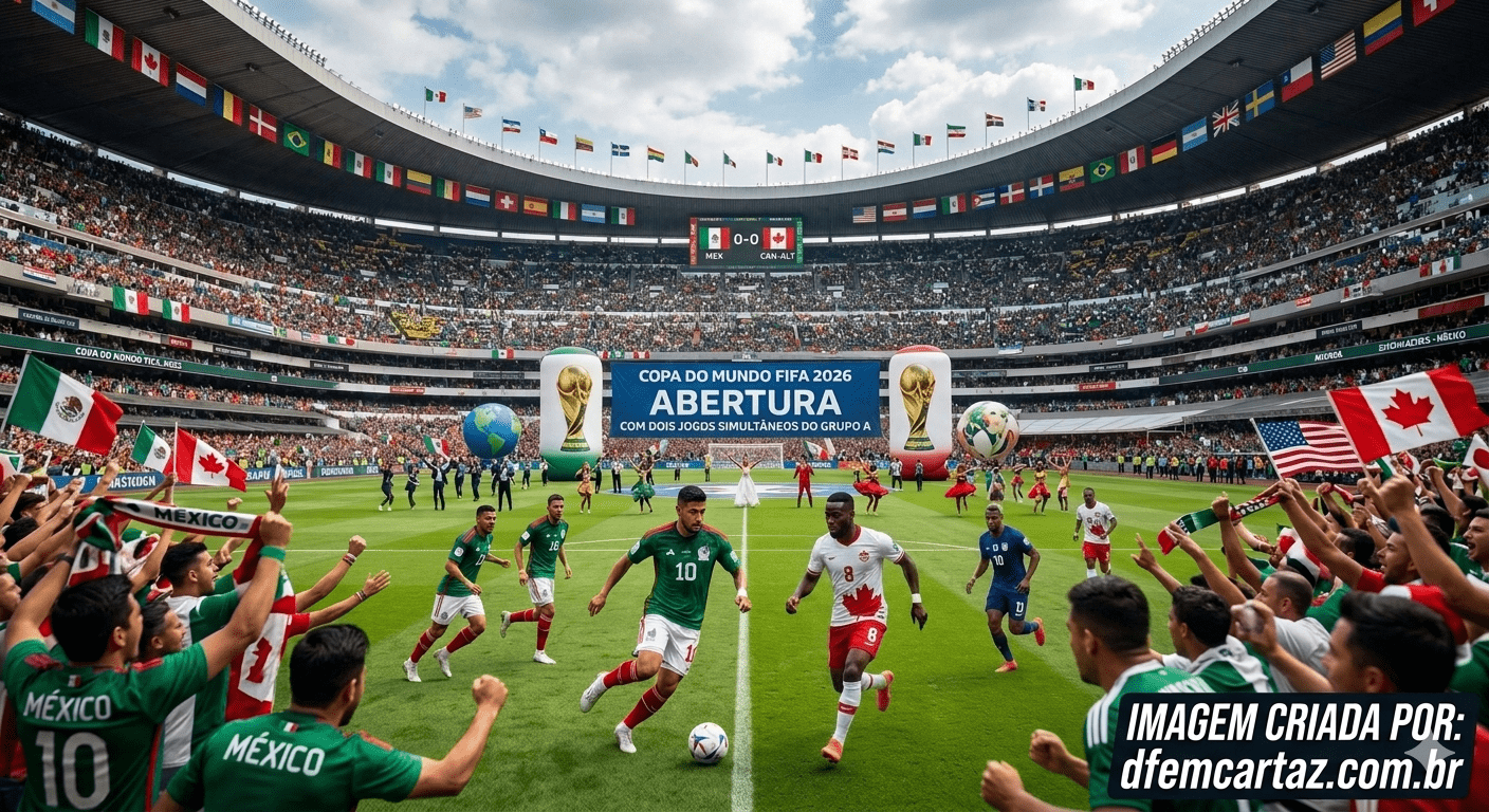 Abertura da Copa 2026 tem dois jogos pelo Grupo A