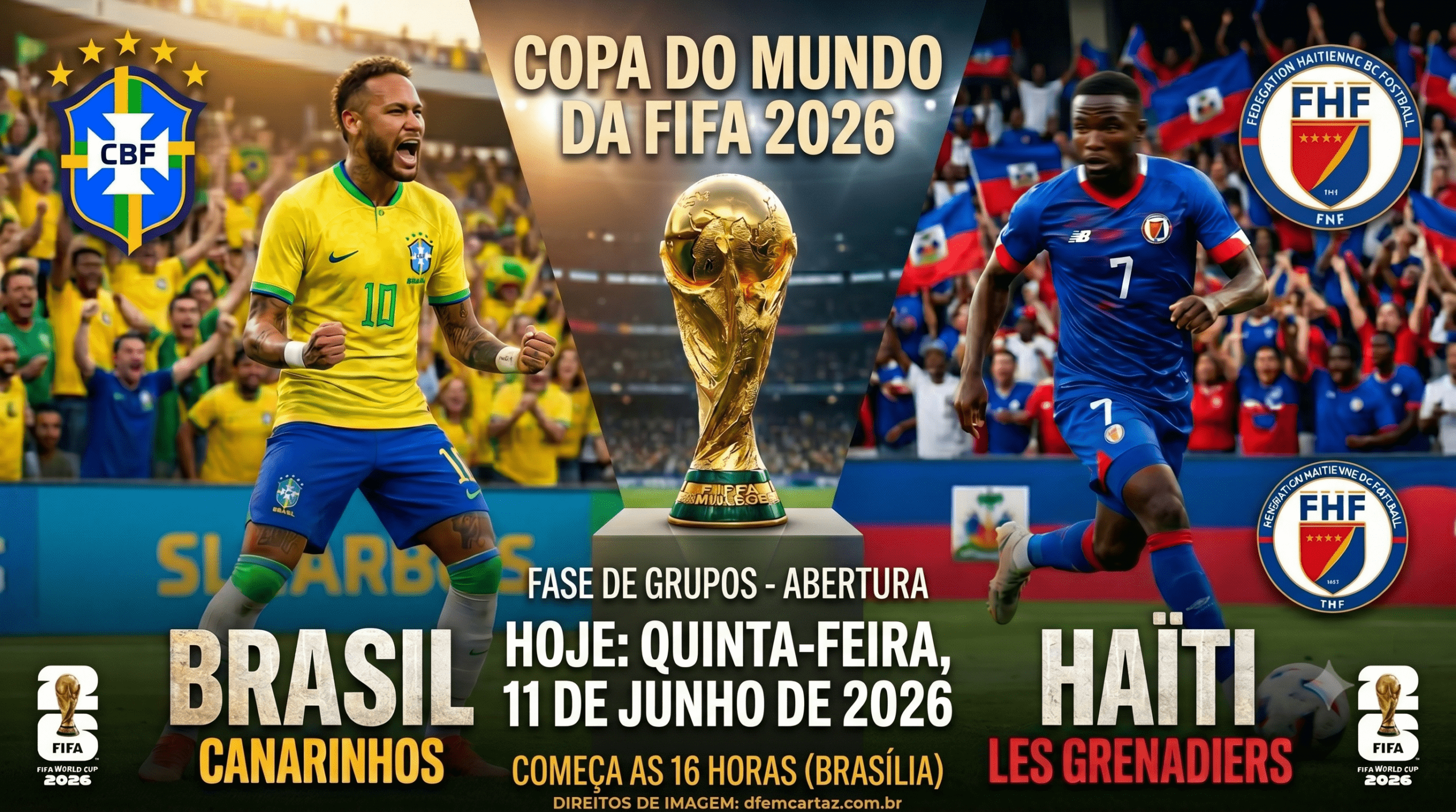 Brasil x Haiti ao Vivo Hoje: Horário e Onde Assistir à Copa do Mundo 2026