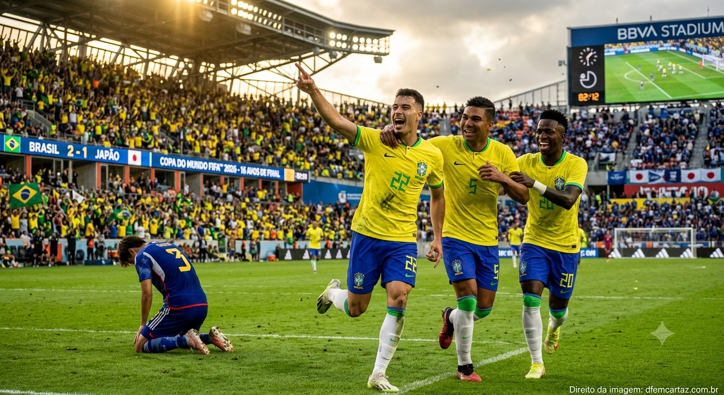 Brasil vence Japão por 2 a 1 em jogo dramático e avança às oitavas da Copa do Mundo
