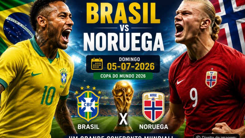 Brasil x Noruega: Onde assistir, horário e tudo sobre as oitavas da Copa do Mundo 2026