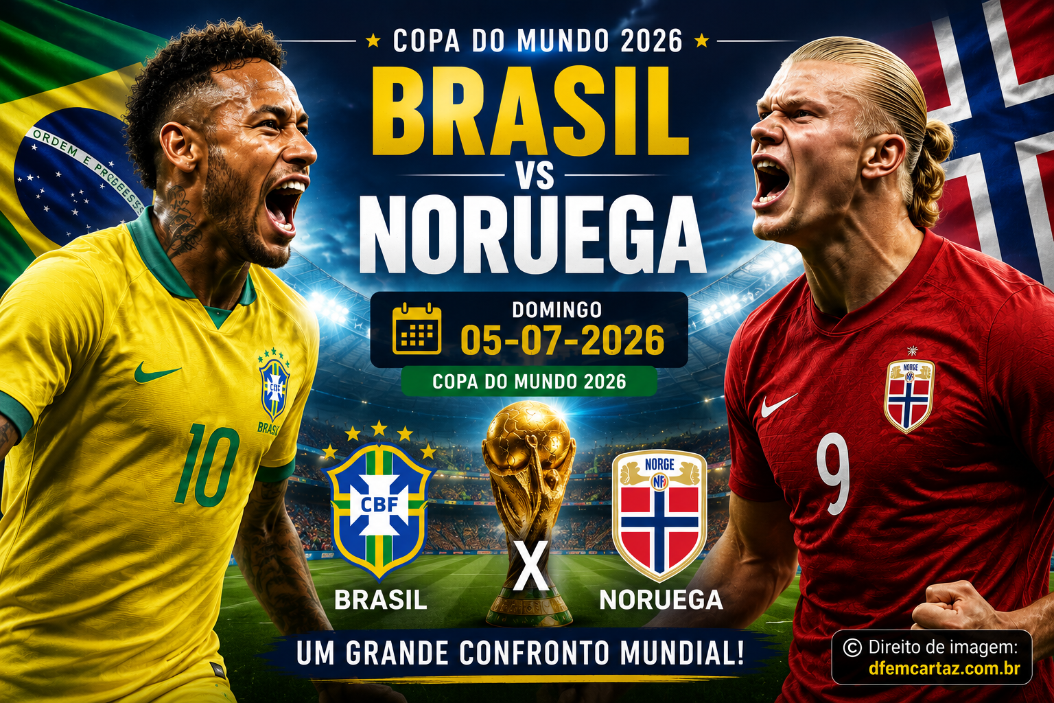 Brasil x Noruega: Onde assistir, horário e tudo sobre as oitavas da Copa do Mundo 2026