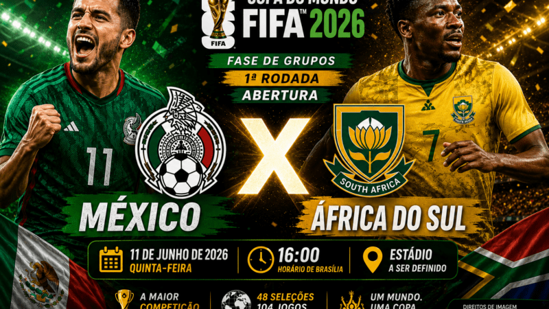 MÉXICO X ÁFRICA DO SUL | COPA DO MUNDO FIFA™ 2026 | 1ª RODADA | FASE DE GRUPOS | ABERTURA