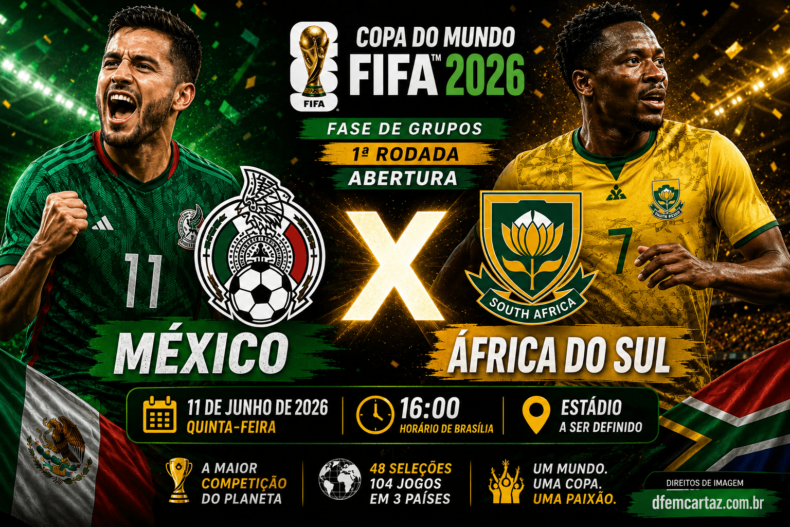 MÉXICO X ÁFRICA DO SUL | COPA DO MUNDO FIFA™ 2026 | 1ª RODADA | FASE DE GRUPOS | ABERTURA