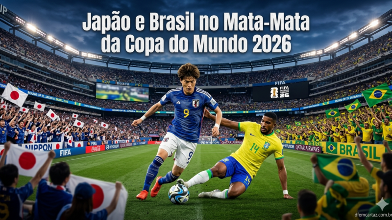 Japão e Brasil no mata-mata da Copa 2026 – (29.06.2026)