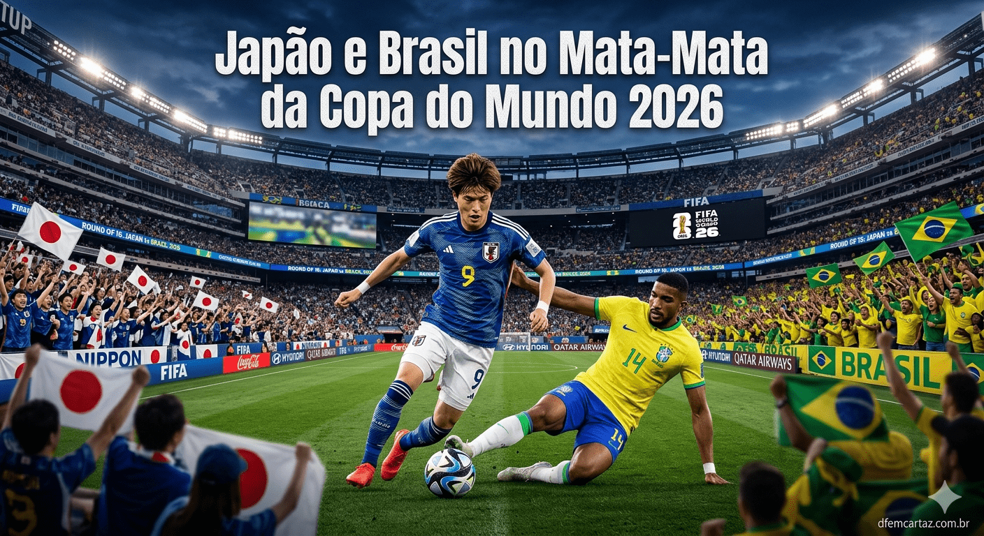 Japão e Brasil no mata-mata da Copa 2026 – (29.06.2026)