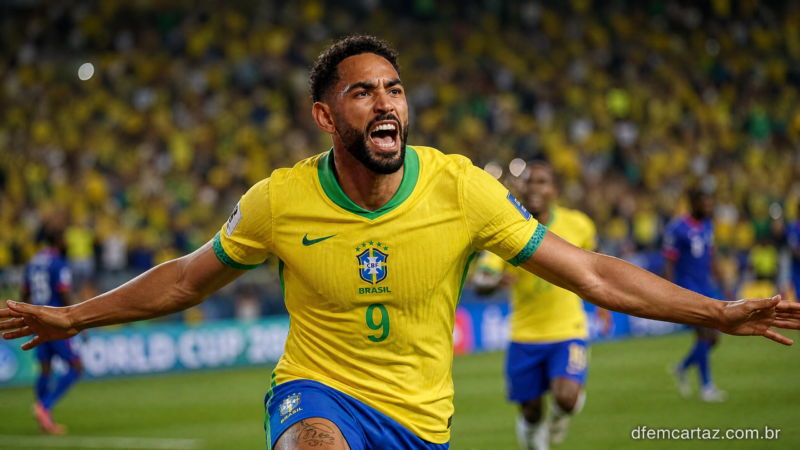Em tempo Real: Com 2 Gols de Mateus Cunha, e um de Vini Malvadeza Brasil Vence Haiti e Respira na Copa do Mundo 2026