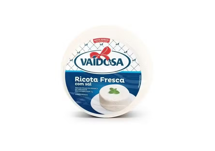 Anvisa suspende quatro lotes de ricota fresca da marca Vaidosa; veja quais são