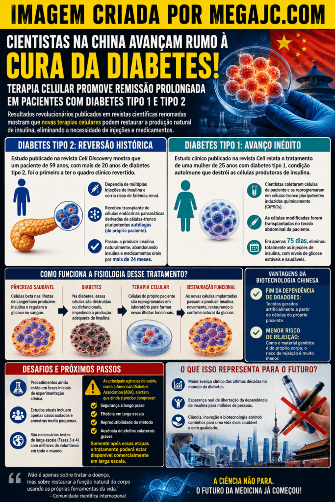 Cura da diabetes 1 e 2