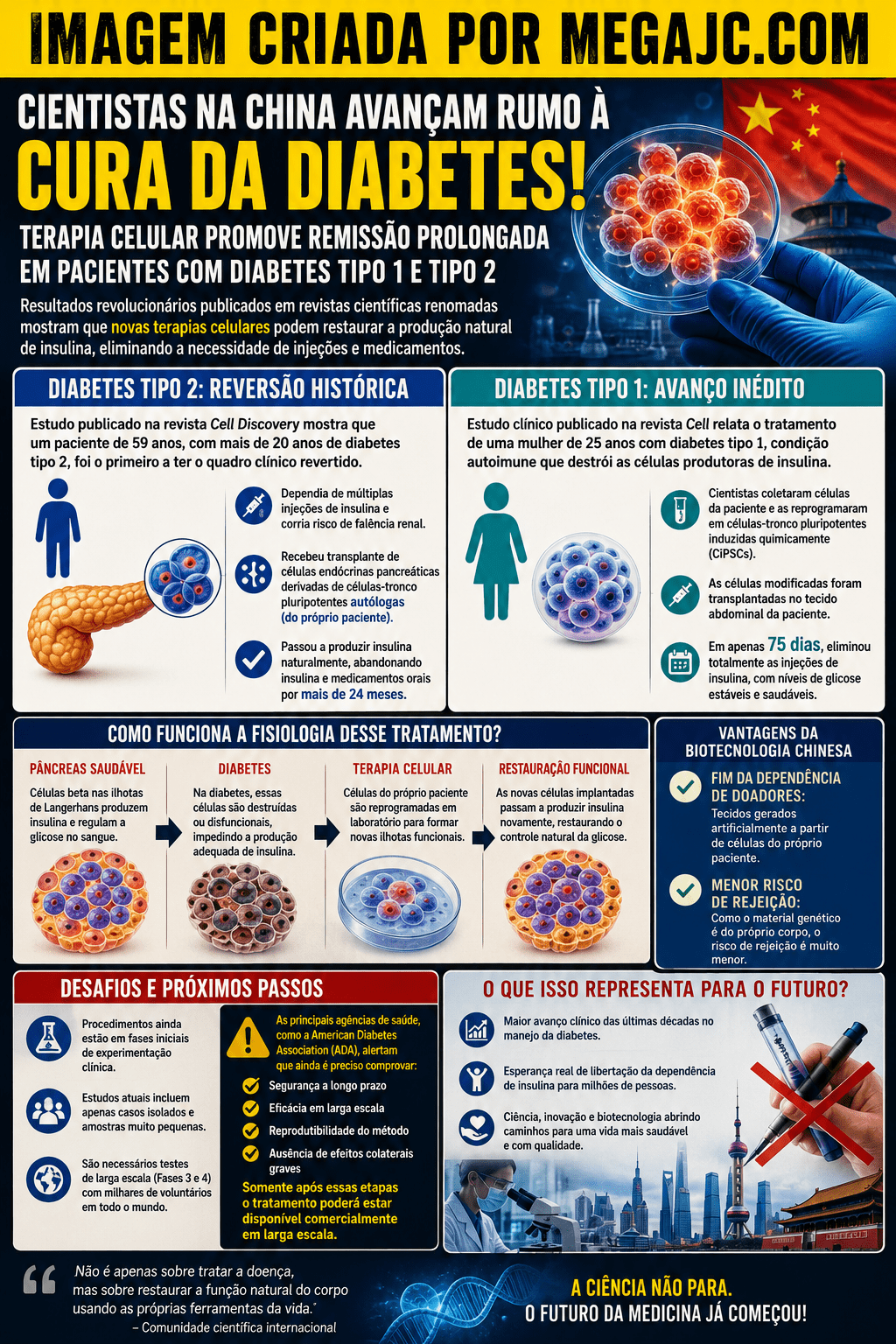 Cura da diabetes 1 e 2