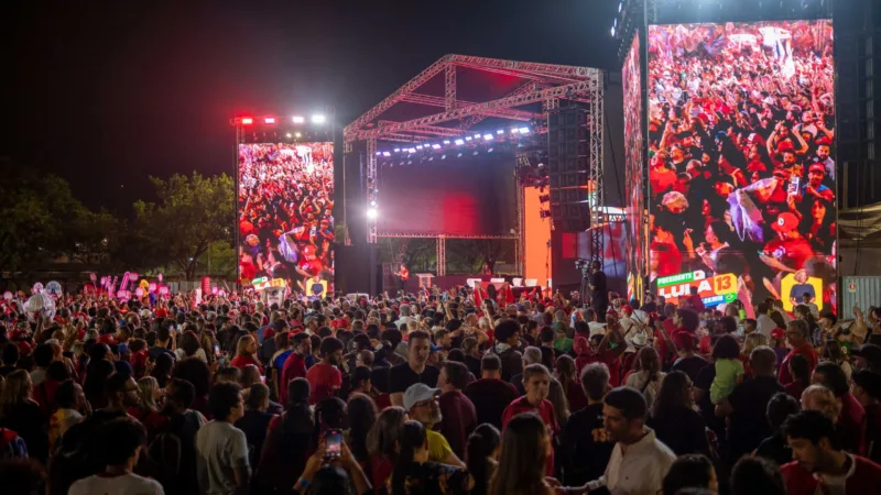 PM detém homem com faca e passagem por latrocínio a 300 metros do comício de Lula em Ceilândia