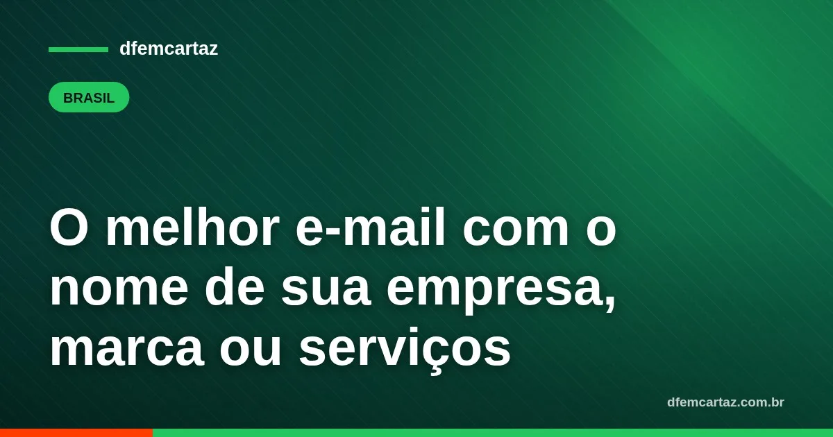 O melhor e-mail com o nome de sua empresa, marca ou serviços