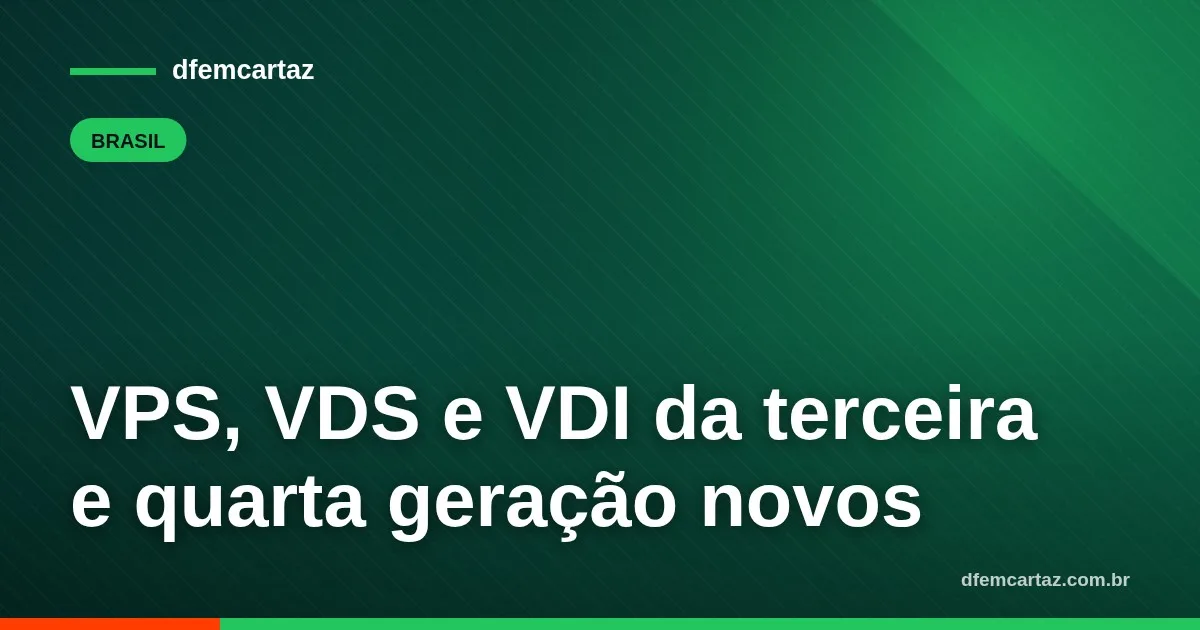 VPS, VDS e VDI da terceira e quarta geração novos