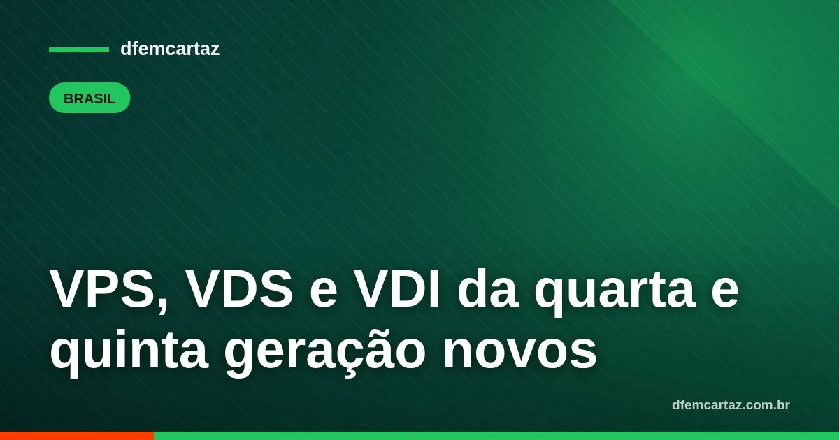 VPS, VDS e VDI da quarta e quinta geração novos