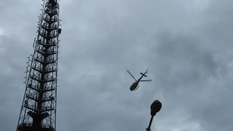 Helicóptero Sentinela, do Detran-DF, leva coração vindo do Paraná até o ICTDF